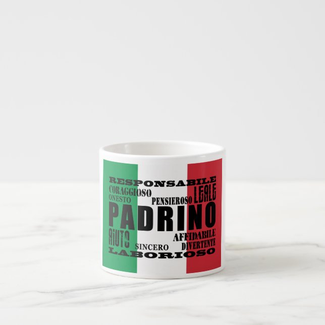 Italienska gudfäder: Kvaliteter Espressomugg (Framsidan)