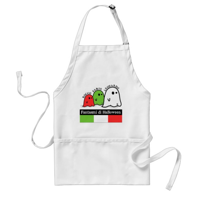 Italienska Halloween Spöken, Fantasmi di Halloween Förkläde (Framsidan)