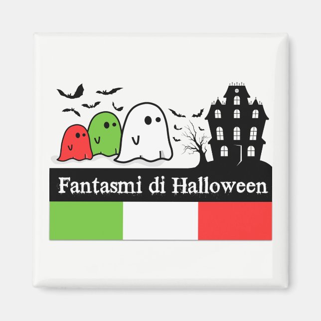 Italienska Halloween Spöken, Fantasmi di Halloween Magnet (Framsidan)