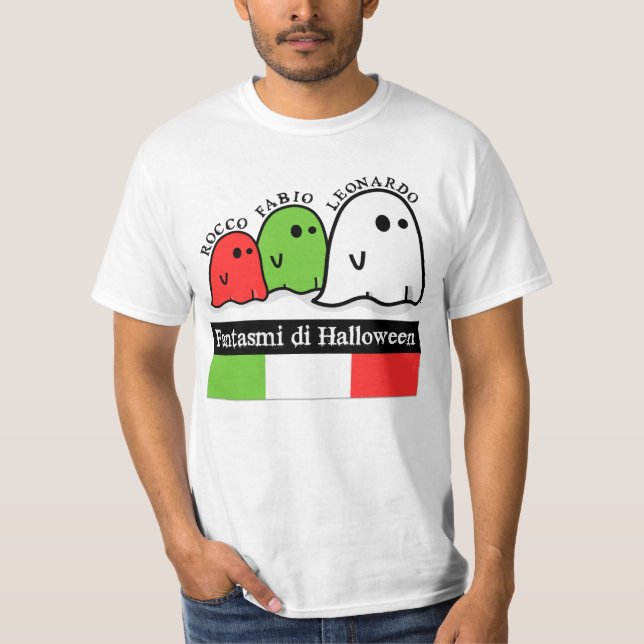 Italienska Halloween Spöken, Fantasmi di Halloween Tee (Framsida)