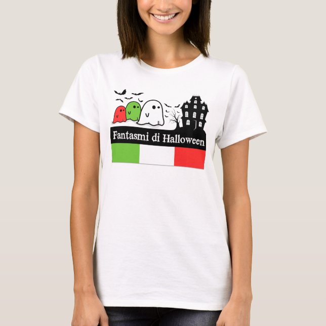 Italienska Halloween Spöken, Fantasmi di Halloween Tee (Framsida)