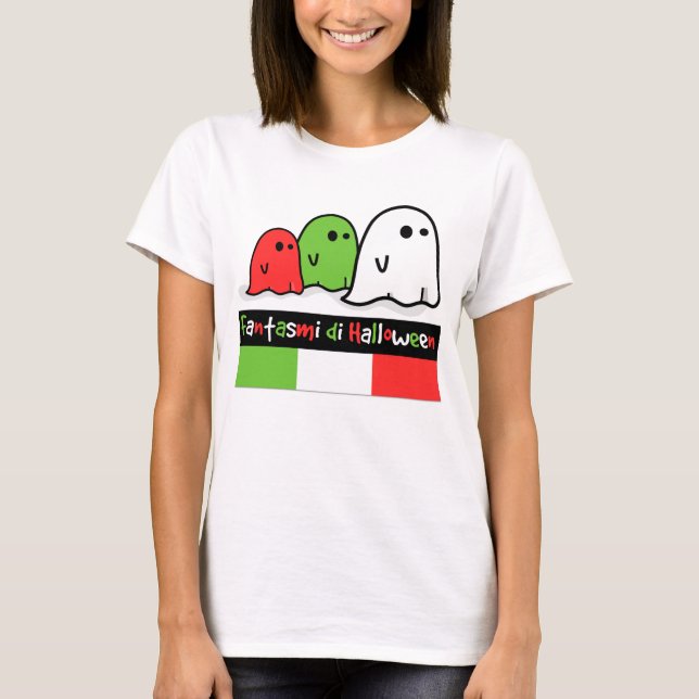 Italienska Halloween Spöken, Fantasmi di Halloween Tee (Framsida)