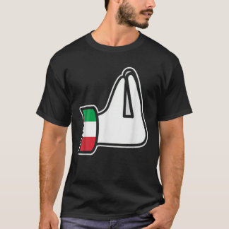 Italienska Hand Gesture Italia Italien Italiano Hu T Shirt
