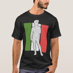 Italienska Hand Gesture med italiensk Flagga - Sta T Shirt