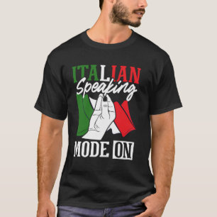 Italienska handledsdesignen för en stolt italiensk t shirt
