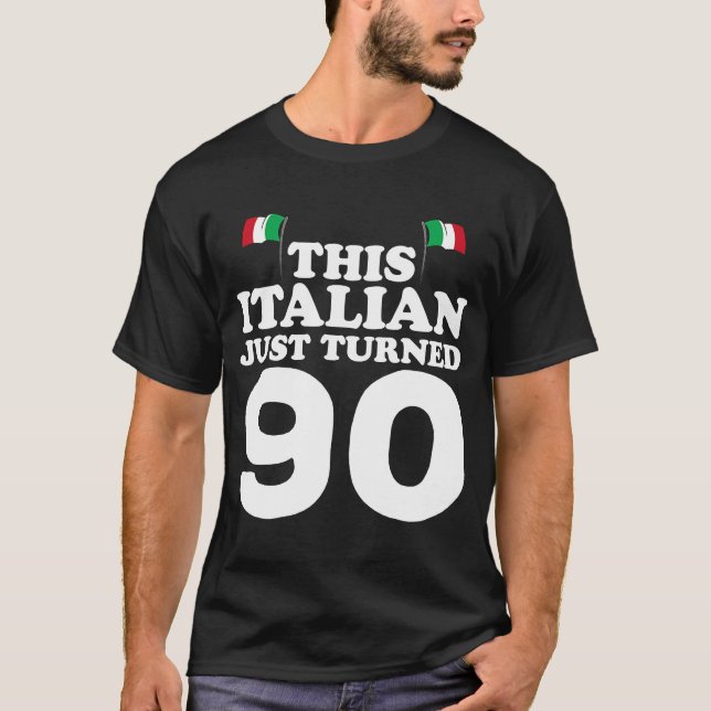 Italienska har just lämnat 90 Italiarnas 90:e föde T Shirt (Framsida)
