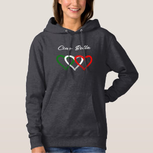 Italienska Hearts Ciao Bella Din text T Shirt