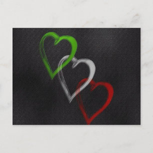 Italienska Hearts Vykort