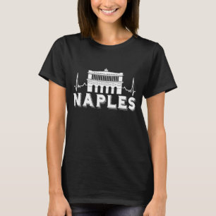 Italienska Heartslag Neapel Italien Napoli Souveni T Shirt
