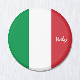 Italienska helgdag flagga & Italien, resa/sportfan Magnet
