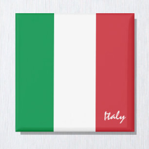 Italienska helgdag flagga & Italien, resa/sportfan Magnet