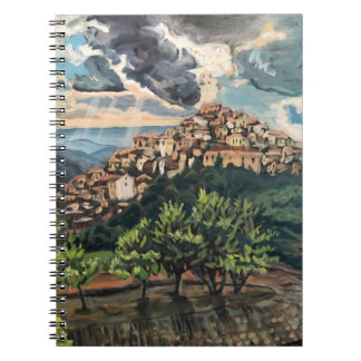 Italienska Hilltown Spiral Photo Notebook Anteckningsbok