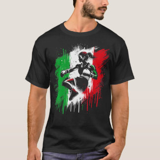 Italienska honale Boxer Italien kickboxing Girl 1 T Shirt