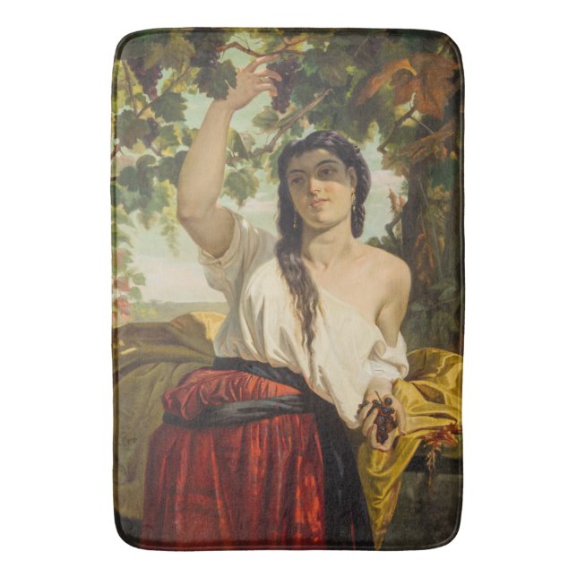 Italienska hongrisdruvor (sommarskörd) badrumsmatta (Framsidan (Vertikal))