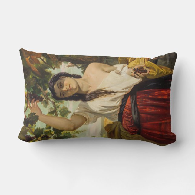 Italienska hongrisdruvor (sommarskörd) lumbarkudde (Baksida)