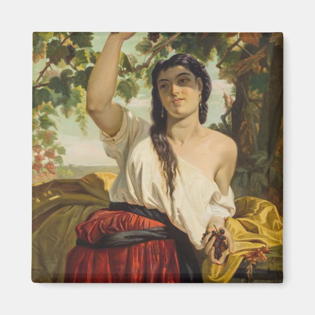 Italienska hongrisdruvor (sommarskörd) magnet (Framsidan)