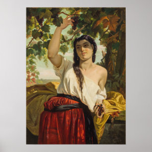 Italienska hongrisdruvor (sommarskörd) poster