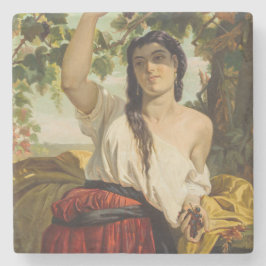 Italienska hongrisdruvor (sommarskörd) stenunderlägg