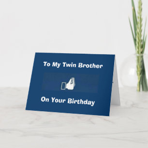 ITALIENSKA HUMOR FÖR TVÅ BREDARE BIRTHDAG KORT