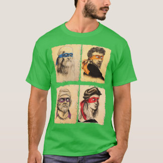 Italienska humor-konstnärer för Turtles Art Älskar T Shirt