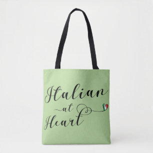 Italienska i hjärtat Matkasse, Italien Tygkasse