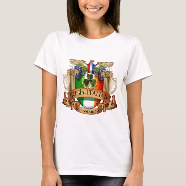 Italienska iranska alla amerikanska t shirt (Framsida)