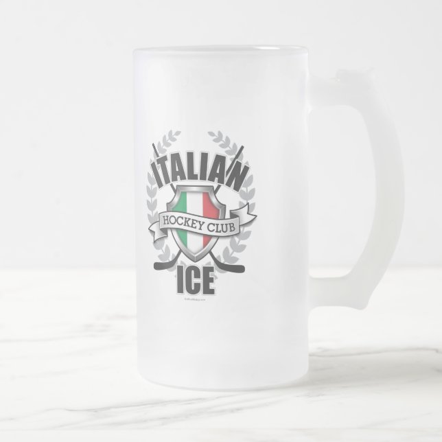 Italienska isar frostat ölglas (Höger)