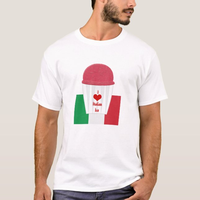 Italienska isskjortan Ice Kopp, färglös italiensk  T-shirt (Framsida)