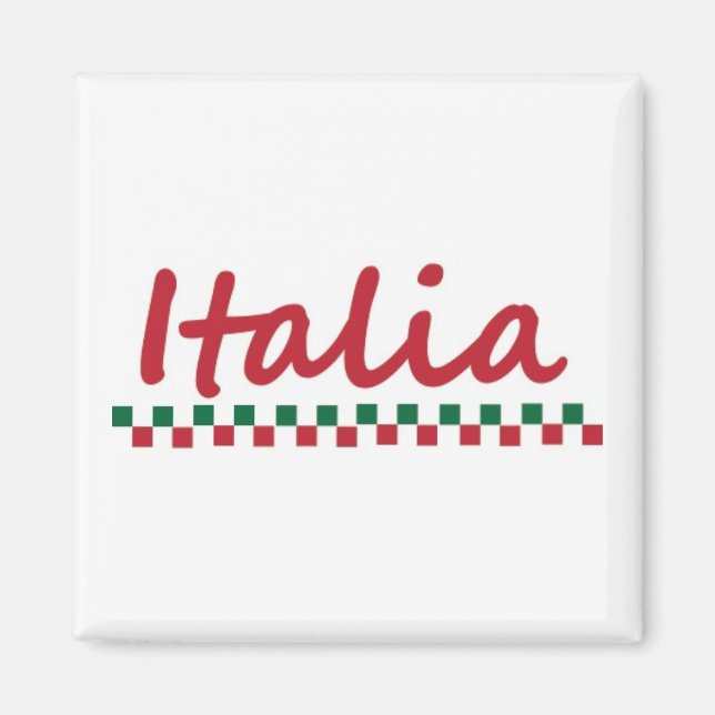 Italienska "Italia" Magnet (Framsidan)