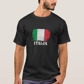 Italienska Italien Flagga italienska Land Home Pri T Shirt