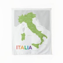 Italienska Italien Karta