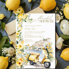 Italienska Italien Positano Amalfi Vespa Möhippa Inbjudningar