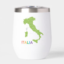 Italienska Italiens semestergåva Vin Glass