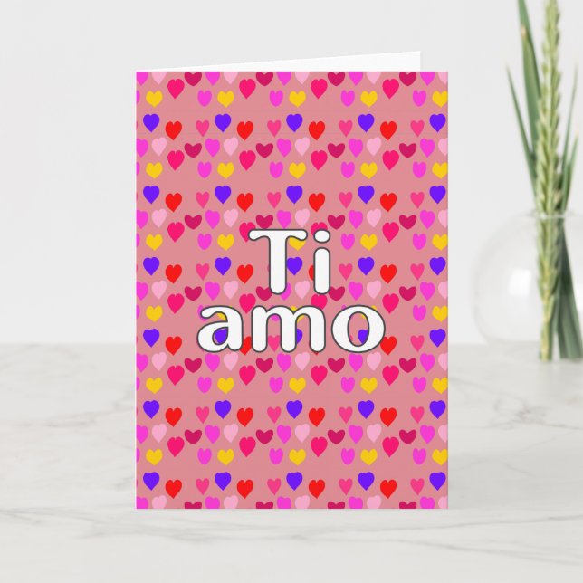 Italienska - Jag älskar dig Kort (Framsida)