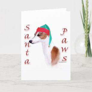 Italienska julkortet Greyhound Santa Tassar Helgkort