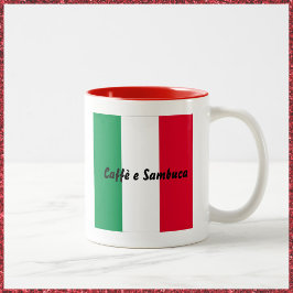 Italienska kaffe och Sambuca Mugg