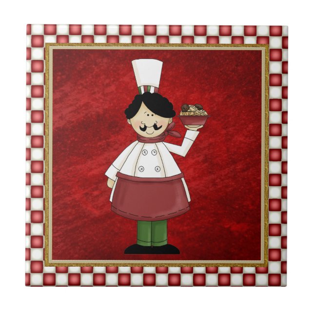 Italienska kockbrickor kakelplatta (Framsidan)