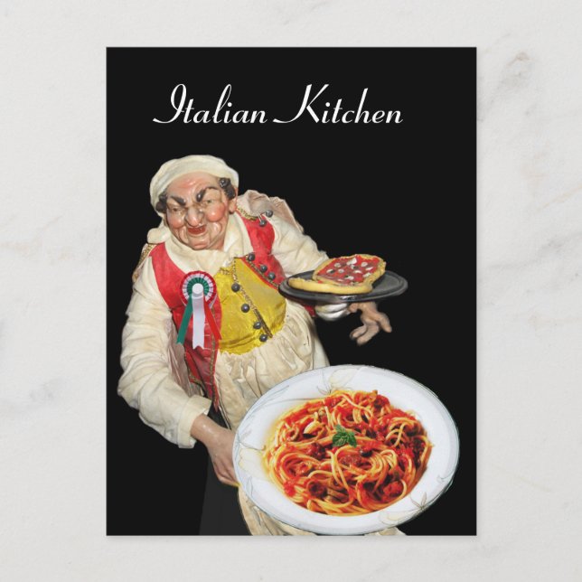 ITALIENSKA KÖK  Recept Vykort (Framsida)