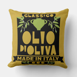 Italienska kokning av olivolja kudde