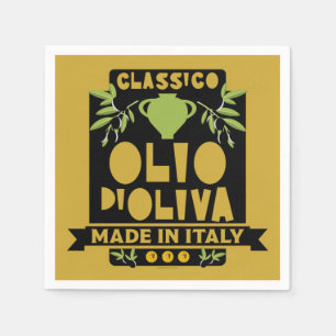 Italienska kokning av olivolja pappersservett
