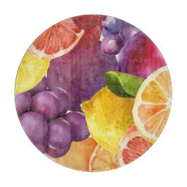Italienska köksutskrift | Vattenfärg Citrus