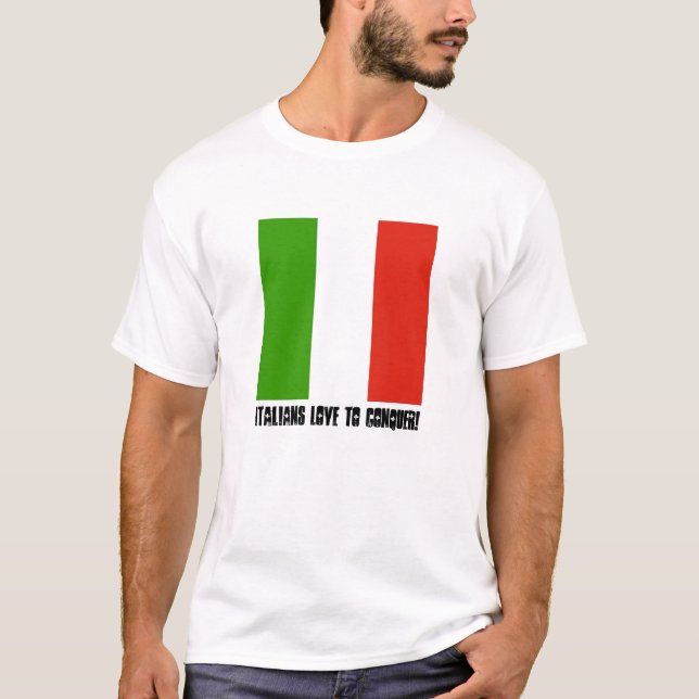 Italienska konquer Tee Shirt (Framsida)