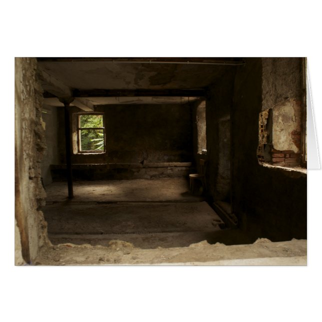 Italienska kort, gammal ladugård Trento Hälsningskort (Framsidan Horizontal)