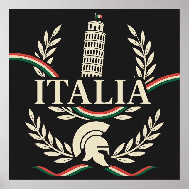 Italienska kulturarvs crest poster (Framsidan)