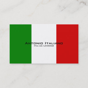Italienska kurser/italiensk lärare visitkort