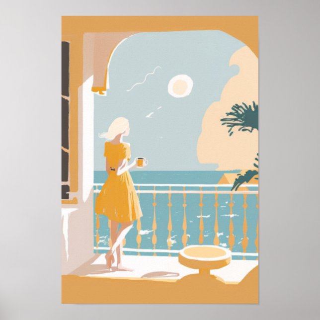 Italienska kusten poster (Framsidan)