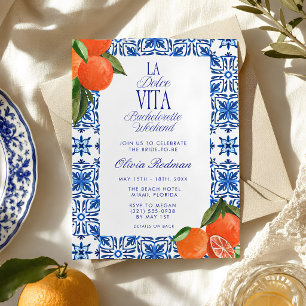 Italienska kustens La Dolce Vita möhippa Inbjudningar