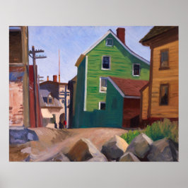 Italienska kvarteren, Gloucester | Edward Hopper | Poster