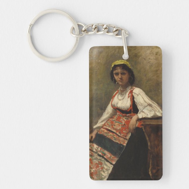 Italienska kvinnor (La Morieri) av Corot (Framsidan)