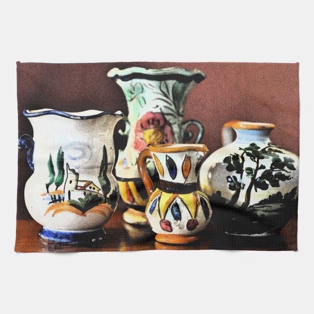 Italienska kyrkogården kökshandduk (Horisontell)